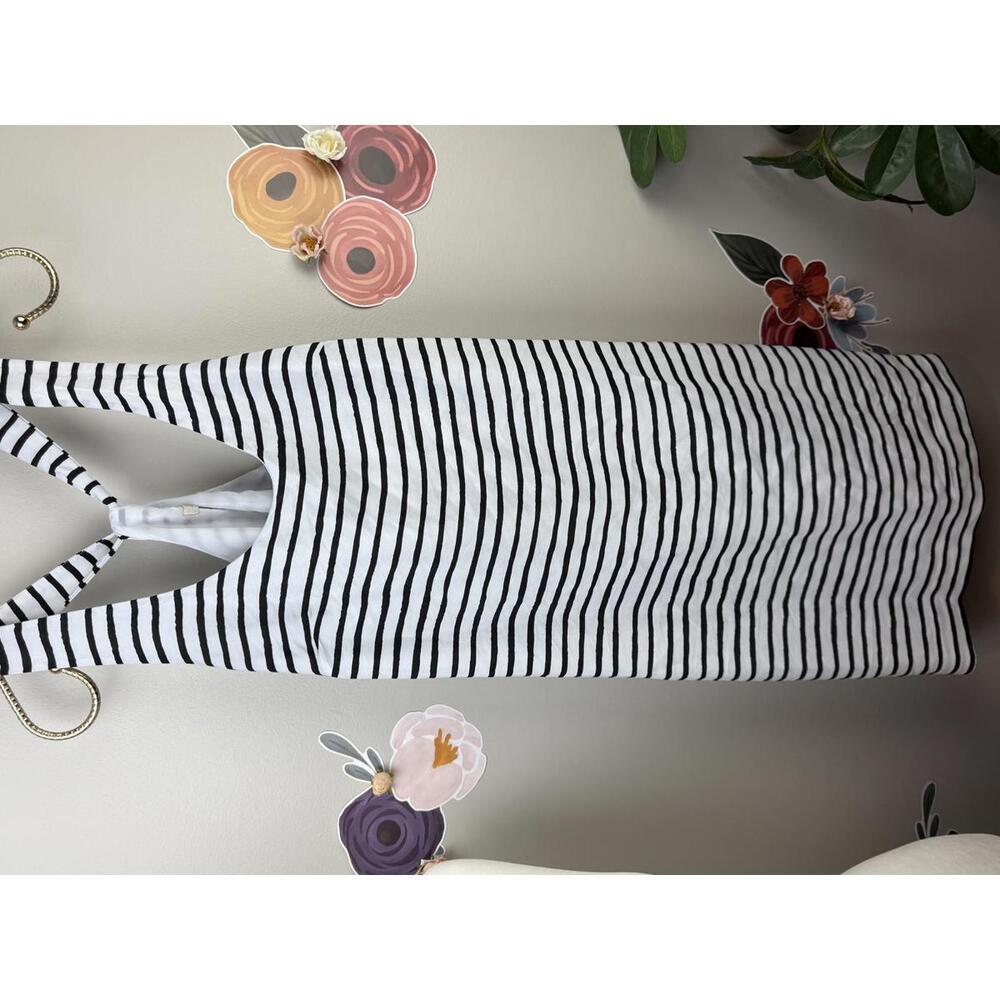 J.Crew Factory White and Black Striped Sleeveless Athletic Dress - Size - 4 - Picture 5 of 5